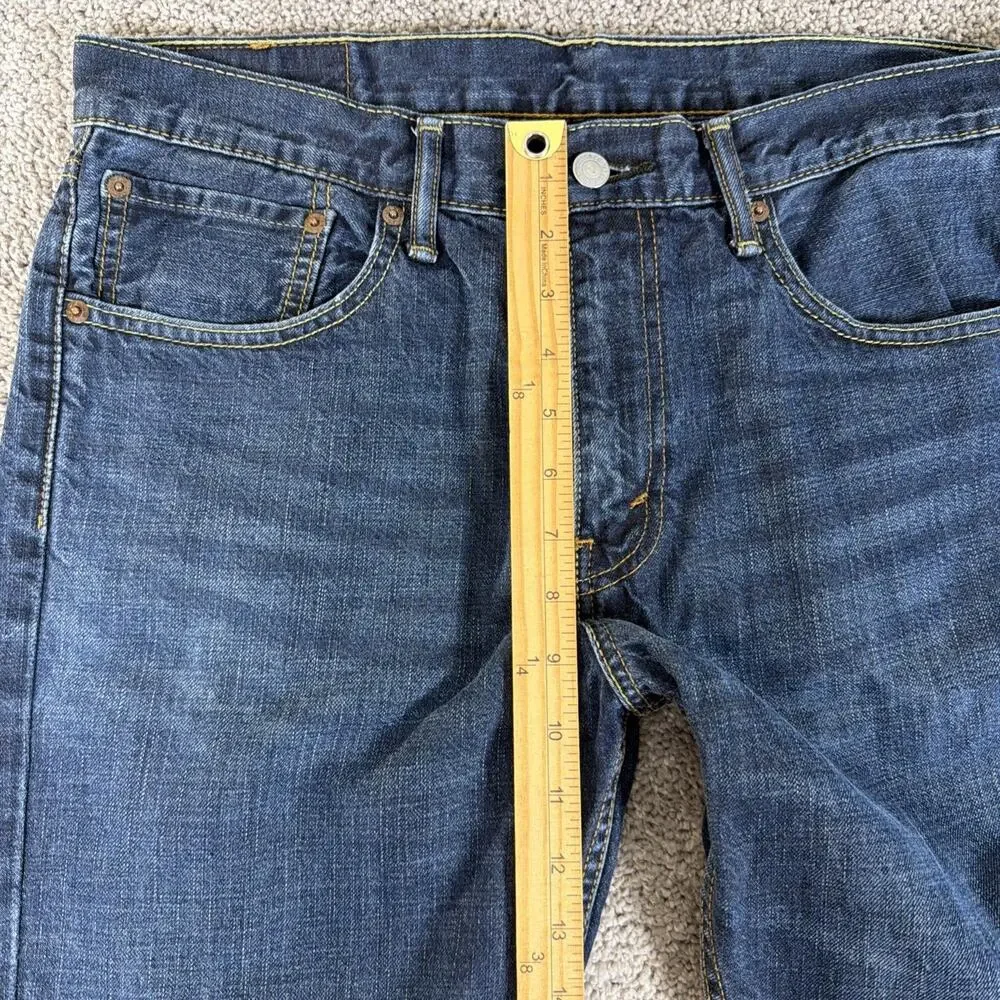 Levis 527 Jeans Men 34x34 Dark Wash Slim Bootcut Denim Western Y2K Honeycomb
